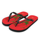 Printed Happy Christmas Plaid Buck Deer Flip-Flops, Flip Flops, $ 30.95, A Moment Of Now™